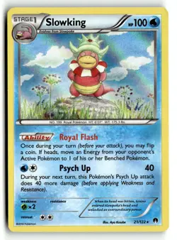 Slowking 21/122 Holo Rare BREAKpoint Pokemon Holo Moderately Played - Image 1