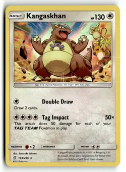 Kangaskhan 163/236 Holo Rare Unified Minds Pokemon Holo Lightly Played - Image 1