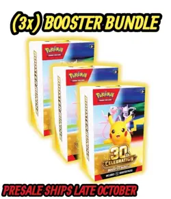 x3 Pokemon 30th Anniversary Celebrations Booster Bundle PRESALE - Image 1