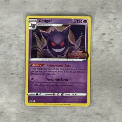 Pokemon TCG Gengar Holo Black Star Promo SWSH241 Stamped Lost Origin NM - Image 5