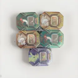 Pokemon TCG Triple Whammy Tins (Complete Set, Factory Sealed) lot of (5) - Image 2