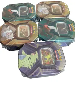 Pokemon TCG Triple Whammy Tins (Complete Set, Factory Sealed) lot of (5) - Image 3