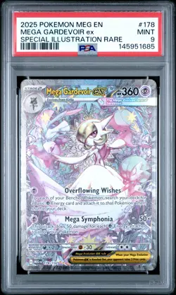 2025 POKEMON MEG EN-MEGA EVOLUTION #178 MEGA GARDEVOIR EX PSA 9 - Image 1