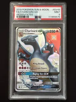 Charizard GX #SV49 Hidden Fates PSA MINT 9 - Image 1