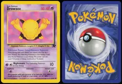 Drowzee 54/82 Team Rocket Unlimited Common Lightly Played Himeno - Image 1