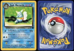 Dark Wartortle 46/82 Team Rocket Unlimited Uncommon Lightly Played Himeno - Image 1
