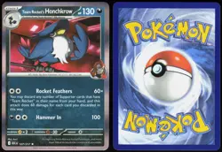 Team Rocket's Honchkrow 127/217 Holo Ascended Heroes Rare Near Mint - Image 1
