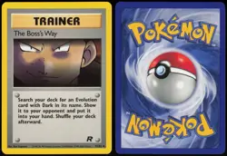 The Boss's Way 73/82 Team Rocket Unlimited Uncommon Lightly Played Sugimori - Image 1