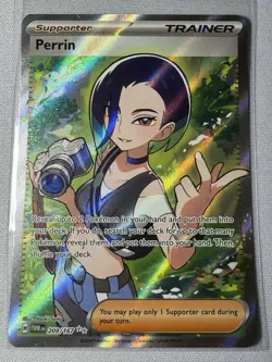 Pokemon TCG Perrin 209/167 Twilight Masquerade Ultra Rare Full Art Holo Eng - Image 1