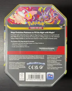 Pokemon TCG: Mega Moonlit Tin Mega Gengar Ex Factory Sealed - Image 4