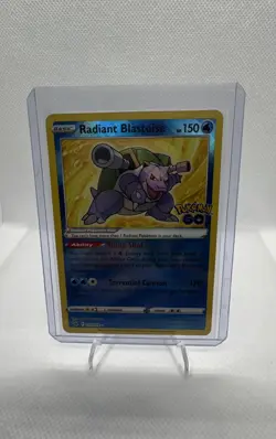 Radiant Blastoise 018/078 Pokemon GO Holo - Image 1