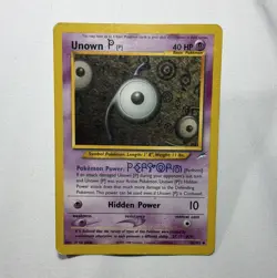 Pokemon Unown [P] 58/105 Neo Destiny Uncommon Regular Unlimited 40 HP English - Image 1