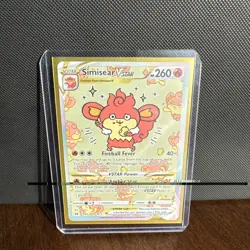 Pokemon TCG Simisear VSTAR GG37/GG70 Crown Zenith GG Ultra Rare Full Art Holo NM - Image 1