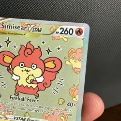 Pokemon TCG Simisear VSTAR GG37/GG70 Crown Zenith GG Ultra Rare Full Art Holo NM - Image 4
