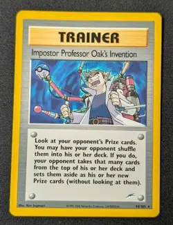 Impostor Professor Oak's Invention 94/105 Rare Neo Destiny Pokemon Unlimited LP - Image 1