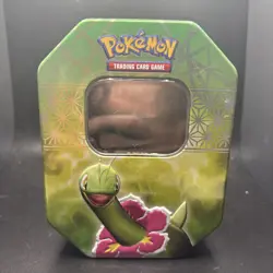 Pokemon TCG 2010 HeartGold & Soulsilver Meganium Collectors Tin *EMPTY* - Image 1