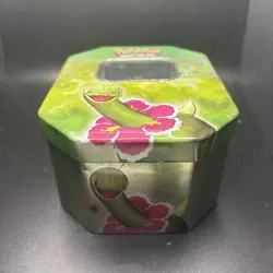 Pokemon TCG 2010 HeartGold & Soulsilver Meganium Collectors Tin *EMPTY* - Image 2