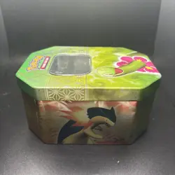 Pokemon TCG 2010 HeartGold & Soulsilver Meganium Collectors Tin *EMPTY* - Image 5