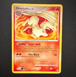 Pokemon TCG Ninetales 32/123 DP Mysterious Treasures Holo Rare 80 HP ENG 2007 - Image 1