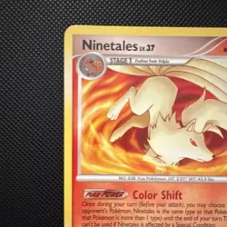 Pokemon TCG Ninetales 32/123 DP Mysterious Treasures Holo Rare 80 HP ENG 2007 - Image 2