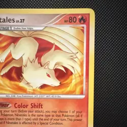 Pokemon TCG Ninetales 32/123 DP Mysterious Treasures Holo Rare 80 HP ENG 2007 - Image 3