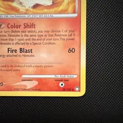Pokemon TCG Ninetales 32/123 DP Mysterious Treasures Holo Rare 80 HP ENG 2007 - Image 4