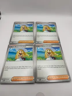 Lillie's Determination 119/132 - Playset Lot of 4 - Pokemon TCG: Mega Evolution - Image 1