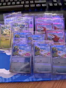 Pokemon S-Chinese Gem Pack Gucci Quaxly Sprigatito Promo SEALED Lot 14 Total. - Image 1