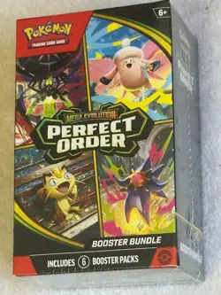 Pokemon TCG Mega Evolution Perfect Order Booster Bundle NEW Factory Sealed - Image 1