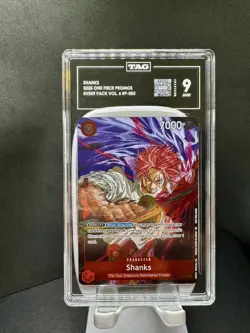 2025 SHANKS TCG ONE PIECE EVENT PACK VOL 6 P-083 PROMO TAG 9 - Image 1