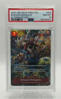2025 One Piece Edward Newgate Whitebeard PRB02 Alt Art ST15-002 PSA 10 Gem Mint - Image 1