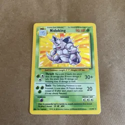 Nidoking 11/102 Base Set Unlimited Holo Rare Vintage 1999 WOTC Pokemon TCG NM - Image 1