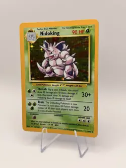 1999 Pokemon Base Set Nidoking 11/102 Holo Rare Vintage WOTC English - Image 2