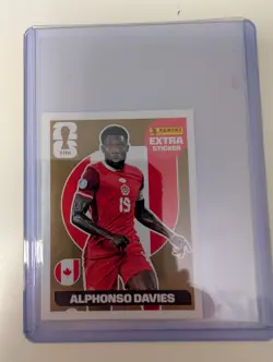 Panini World Cup 2026 Alphonso Davies EXTRA STICKER GOLD Variant - MINT - Image 1
