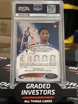 PSA 9 MINT 1998-99 Stadium Club KOBE BRYANT Card #170 Los Angeles Lakers HOF - Image 2