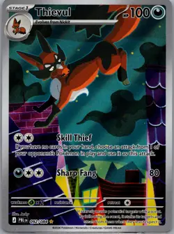 Thievul Holo Illustration Rare ME05: Pitch Black 092/084 NM - Image 1