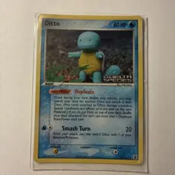 Pokemon TCG Reverse Holo Rare Ditto (Squirtle) 40/113 EX Delta Species 2005 - Image 1