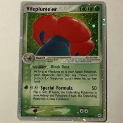 Pokemon TCG Vileplume ex 100/101 EX Hidden Legends Holo English 2004 140 HP - Image 1