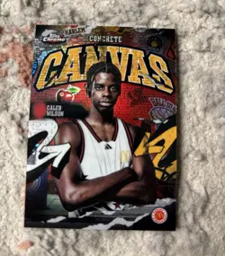 Topps Chrome 2025 McDonald's All American Caleb Wilson Concrete Canvas CC-5 SSP - Image 1