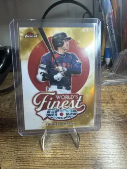 2026 Topps Finest Shohei Ohtani World's Finest Gold Team Japan /50 #WF-22 - Image 1