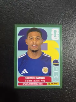 SHURANDY SAMBO (CUW 8) 2026 FIFA World Cup Sticker PANINI Green Parallel Rare - Image 1