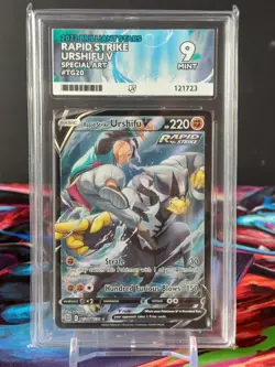 Urshifu V TG20/TG30 Brilliant Stars Rapid Strike Graded ACE 9 Pokemon Card - Image 1