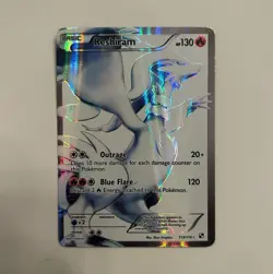 Pokemon Company Reshiram 113/114 Black & White Ultra Rare Full Art Holo EN - Image 1