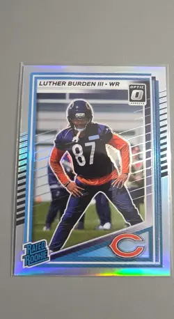 2025 Panini Donruss - Rated Rookie Luther Burden #395 Optic Preview Holo... - Image 1