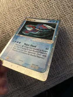 Kyogre Ex Pokemon Card NDL-S2D-EEJ 001 holographic shiny Promo Black Star 2003 - Image 2