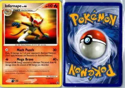 Infernape Majestic Dawn 22/100 Rare Heavily Played - Pokemon Card - Image 3