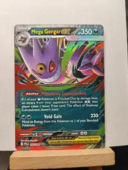 Mega Gengar EX 056/094 Me02: Phantasmal Flames Holo Pokemon TCG Card - Image 1