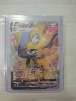2023 Pokemon Crown Zenith Zeraora VMAX Holo Card GG42/GG70 - Image 1