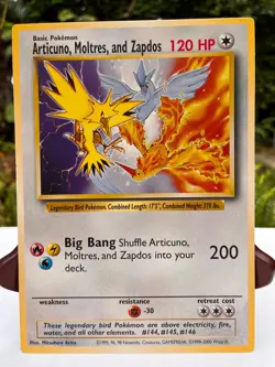 JUMBO Pokemon Promo Card Legendary Birds Articuno, Moltres & Zapdos Nintendo #1 - Image 1