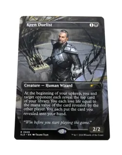 Keen Duelist Borderless Secret Lair SLD 0828 NM - MTG Magic - Image 1